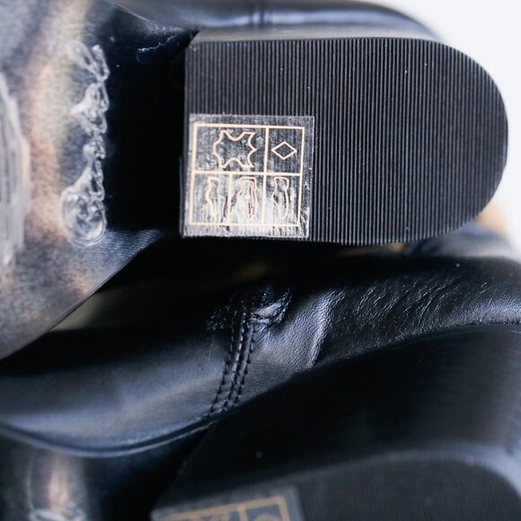 Cartel Western Style Black Leather  Booties - Picture 10 of 10